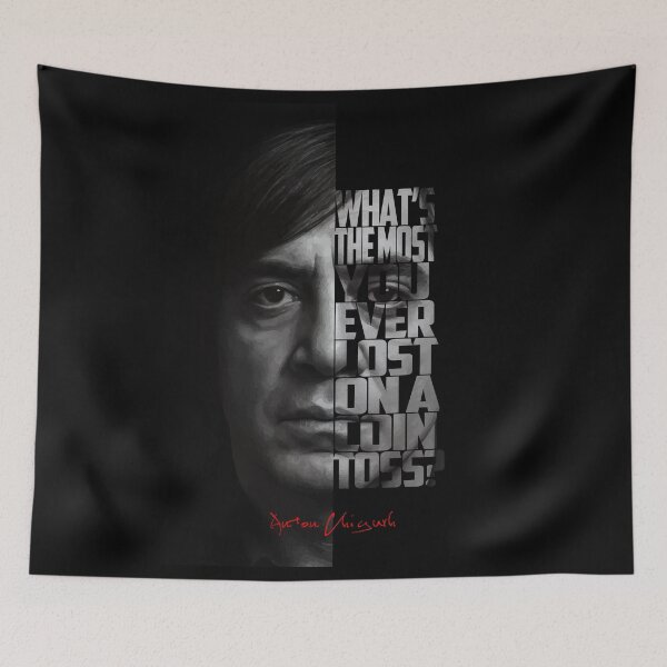 Item preview, Anton Chigurh – Iconic Villain Quote designed and sold by Enea Kelo.