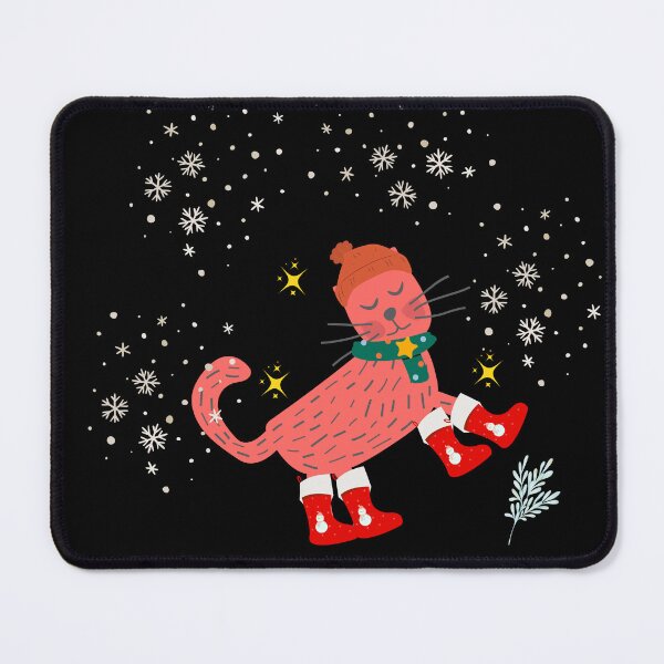 Item preview, Cozy Cat in Snow Boots – Winter Magic Collection designed and sold by TheBeeKindSpace.