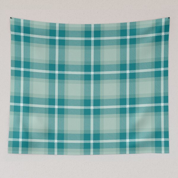 Item preview, Pastel Turquoise Plaid designed and sold by sasyall.