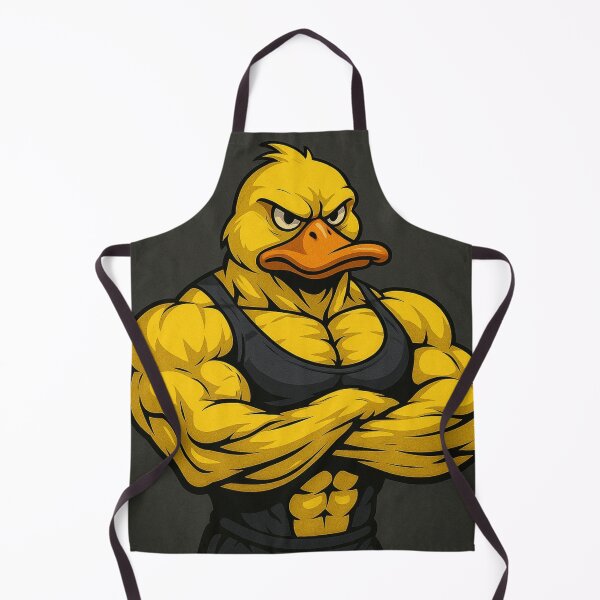 Item preview, Muscular Cartoon Duck in Gym Attire designed and sold by Bluemiracle.