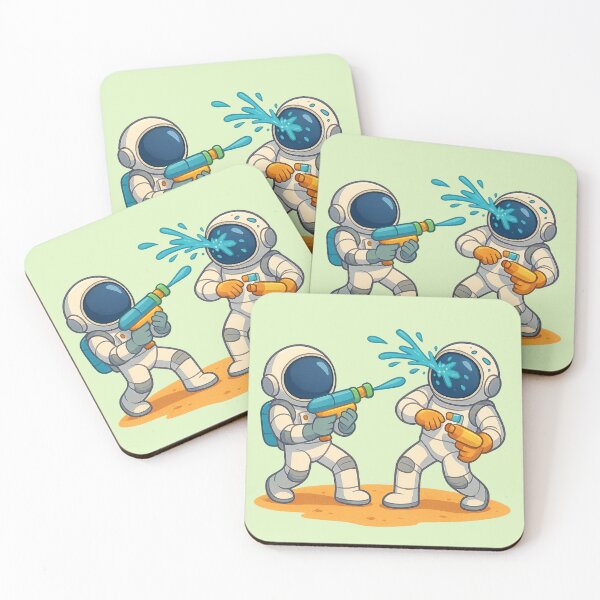 Item preview, Laser Splash Battle on Jupiter Beach designed and sold by HEERMANArt.
