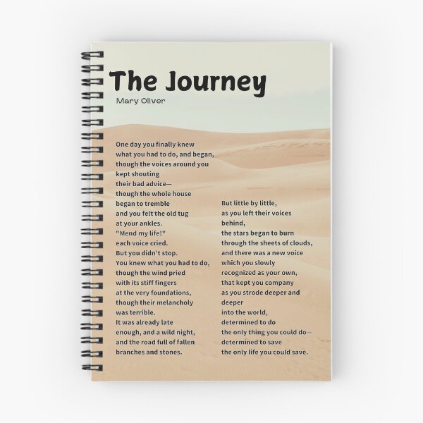 Item preview, Motivational Wall poster: The Journey Poem By Mary Oliver  designed and sold by Poeticrituation.