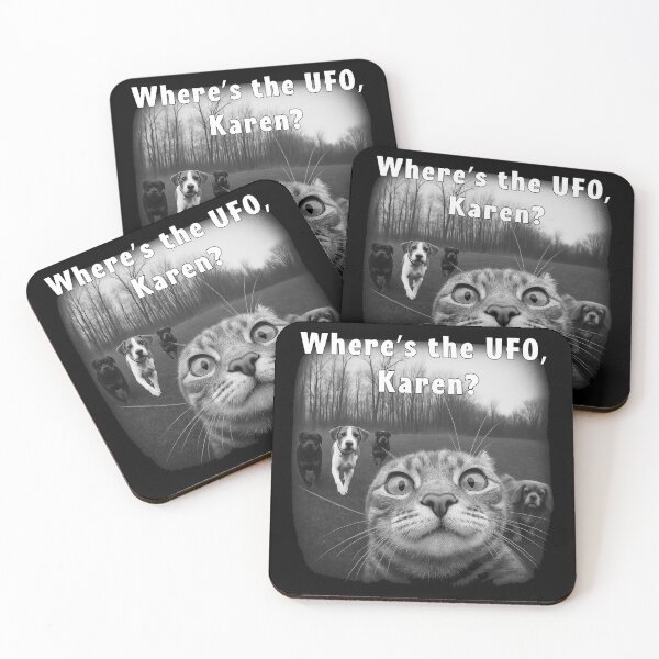 Item preview, Where’s the UFO, Karen? – Funny Cat Meme Design designed and sold by GuizJese.