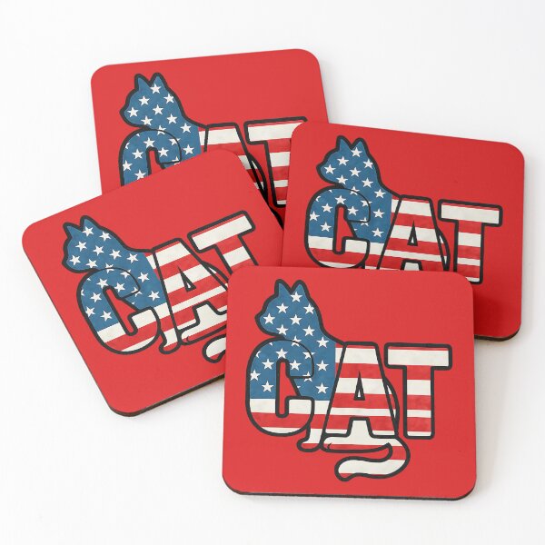 Item preview, Patriotic Cat Flag Art designed and sold by OMdesign10.
