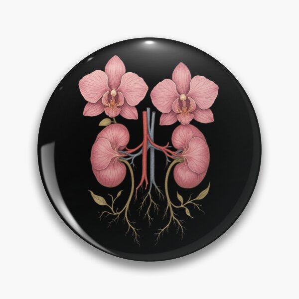 Item preview, Kidneys - Unique floral art for nephrologists designed and sold by DamioPolArt.