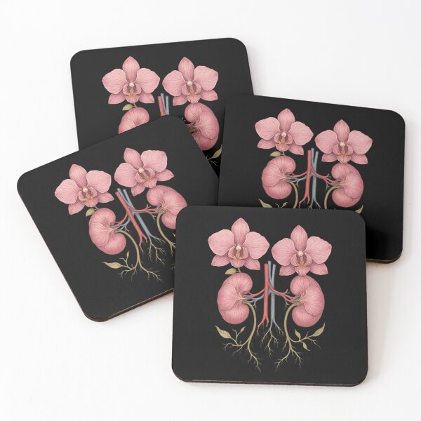 Item preview, Kidneys - Unique floral art for nephrologists designed and sold by DamioPolArt.