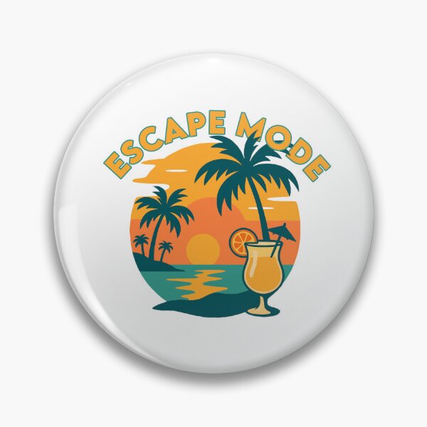 Item preview, Escape Mode – Tropical Sunset Cocktail Art for Chill Vibes designed and sold by DKunic.