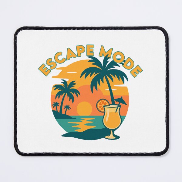 Item preview, Escape Mode – Tropical Sunset Cocktail Art for Chill Vibes designed and sold by DKunic.