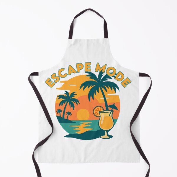 Item preview, Escape Mode – Tropical Sunset Cocktail Art for Chill Vibes designed and sold by DKunic.