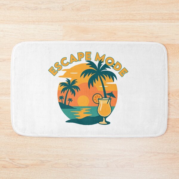 Item preview, Escape Mode – Tropical Sunset Cocktail Art for Chill Vibes designed and sold by DKunic.
