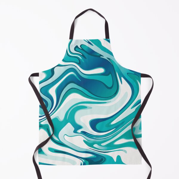 Item preview, Abstract Teal Swirls - Serene Fluid Aesthetic designed and sold by KhadijaBatool38.