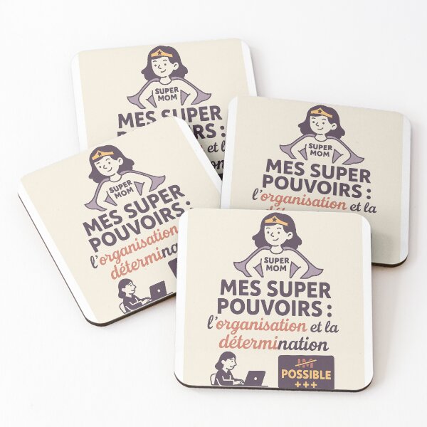 Aperçu de l'œuvre "Mes super-pouvoirs ? L'organisation et la détermination créée et vendue par JeviStudio, GrayArtworks, JEVIworld…).