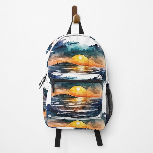 Item preview, Nature’s Serenity – Serene Sunsets 3 | Watercolor Sunset Glow Over Trees designed and sold by doingly.