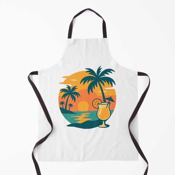 Item preview, Tropical Cocktail Sunset – Beach Hammock Summer Vibes Illustration designed and sold by DKunic.