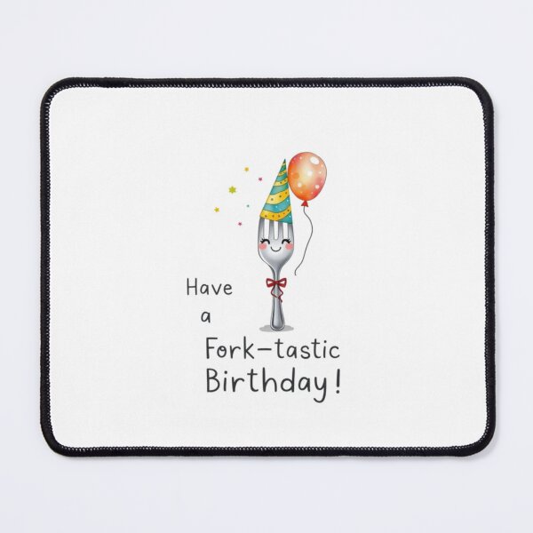 Item preview, Have a Fork-tastic Birthday Cool cute kawaii meme gift fork  designed and sold by CheeseBlueprint.