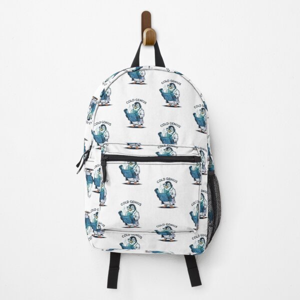 Item preview, Cold Genius – Scientist Penguin Blueprint Cartoon designed and sold by ArtByYunus.