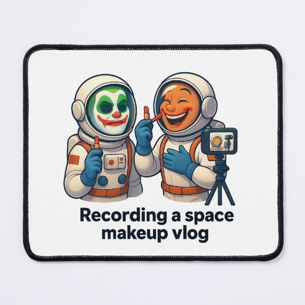 Item preview, Space Glam Vlog: Cosmic Makeup Madness designed and sold by HEERMANArt.