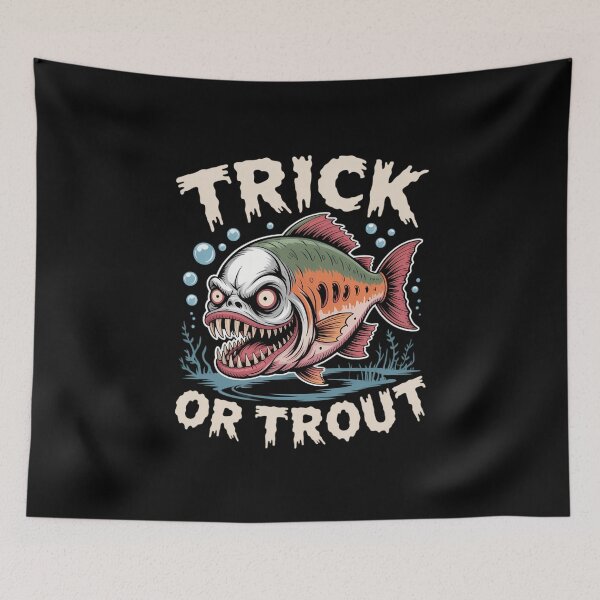 Item preview, Fish Halloween Fishing Trick Or Treat Spooky Fisherman designed and sold by Sea4Adventures.