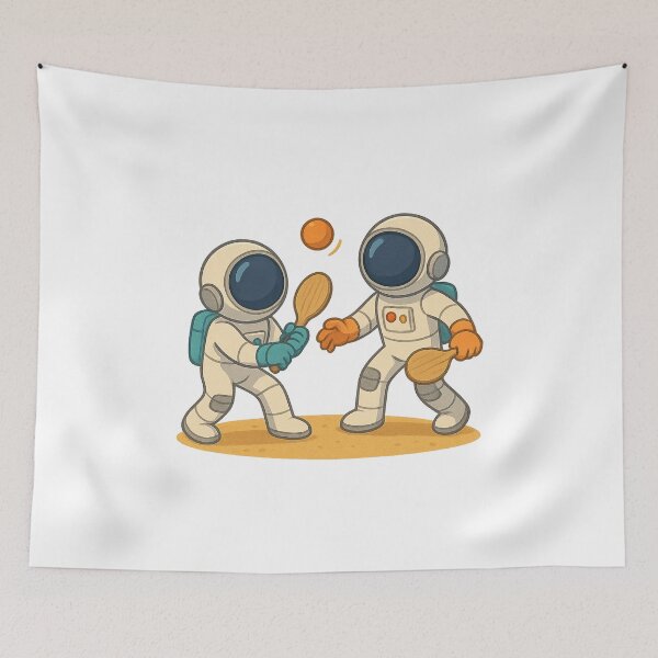 Item preview, Galactic Ping Pong Duel designed and sold by HEERMANArt.