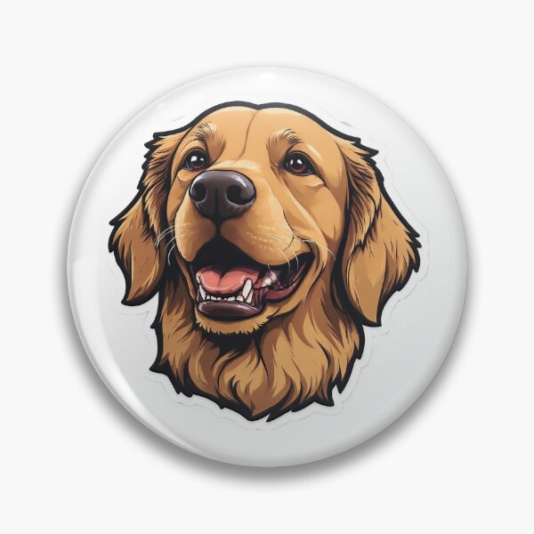 Item preview, A smiling golden retriever designed and sold by neuropin0815.