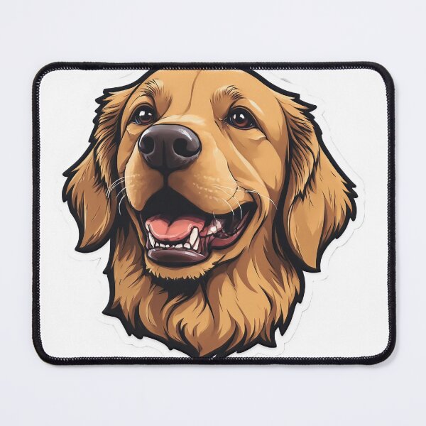 Item preview, A smiling golden retriever designed and sold by neuropin0815.