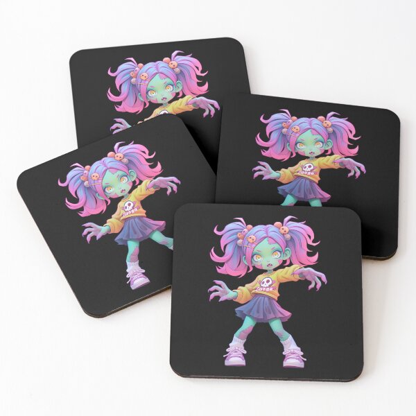 Item preview, Kawaii Zombie Girl Pink Hair designed and sold by Juliascutecornr.