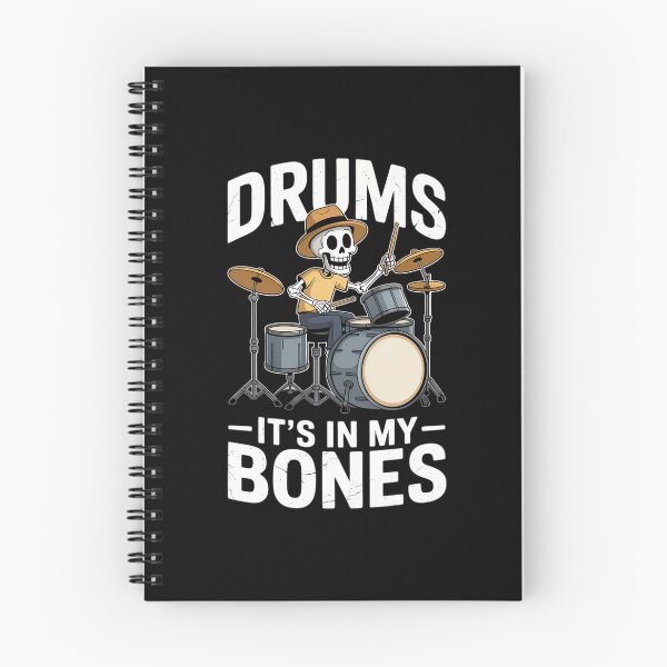 Item preview, Funny Drummer Skeleton Playing Drums designed and sold by Sea4Adventures.