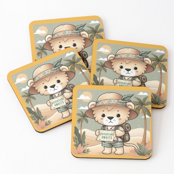 Item preview, Adventure Lion Cub – Summer Explorer Travel Tee designed and sold by UmcommonGoods.