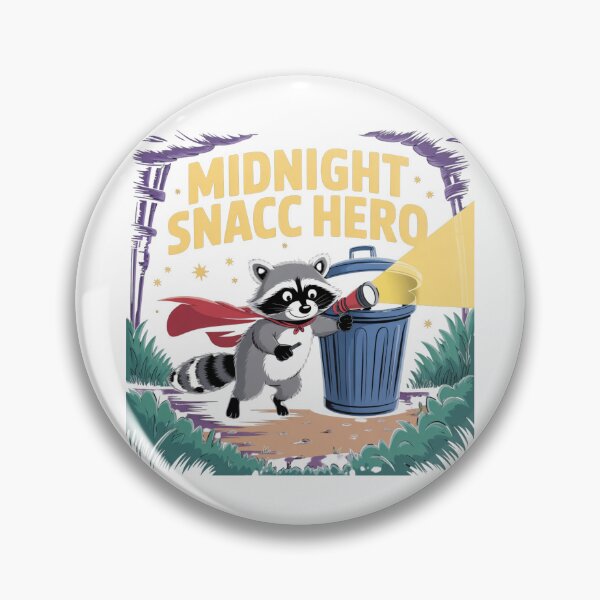 Item preview, Midnight Snacc Hero – Raccoon Trash Raider Comic Art designed and sold by ArtByYunus.
