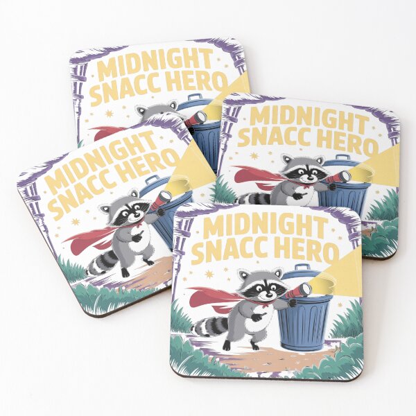 Item preview, Midnight Snacc Hero – Raccoon Trash Raider Comic Art designed and sold by ArtByYunus.