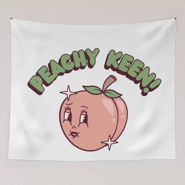 Item preview, Peachy Keen! designed and sold by hellorodeo.