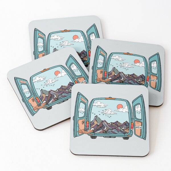 Item preview, Vanlife Views - Mountain views - Roadtrip adventures designed and sold by aziza-doodles.