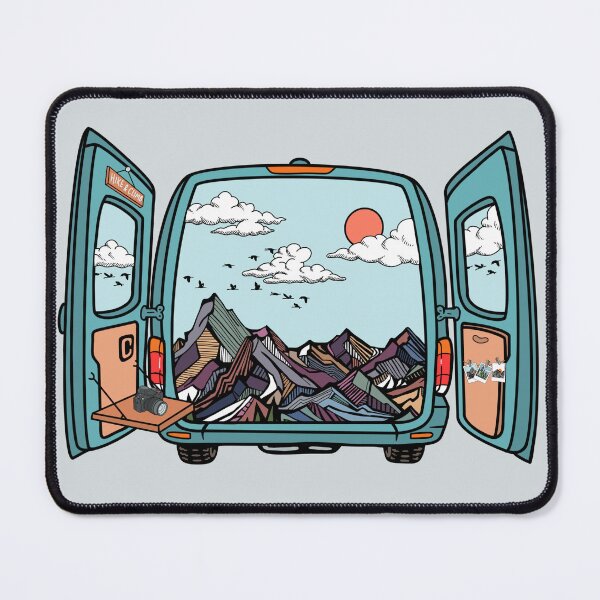 Item preview, Vanlife Views - Mountain views - Roadtrip adventures designed and sold by aziza-doodles.