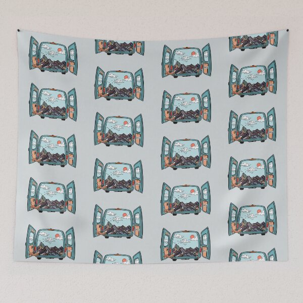 Item preview, Vanlife Views - Mountain views - Roadtrip adventures designed and sold by aziza-doodles.