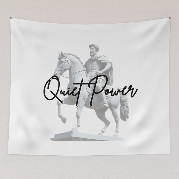 Item preview, Quiet Power - Stoicism Philosopher Marcus Aurelius Artwork designed and sold by LexaArtworks.