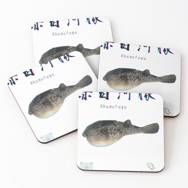 Item preview, No.025 - Akame Fugu (Red-Eyed Pufferfish) | 100 Fish Art Series designed and sold by taichi69nz.