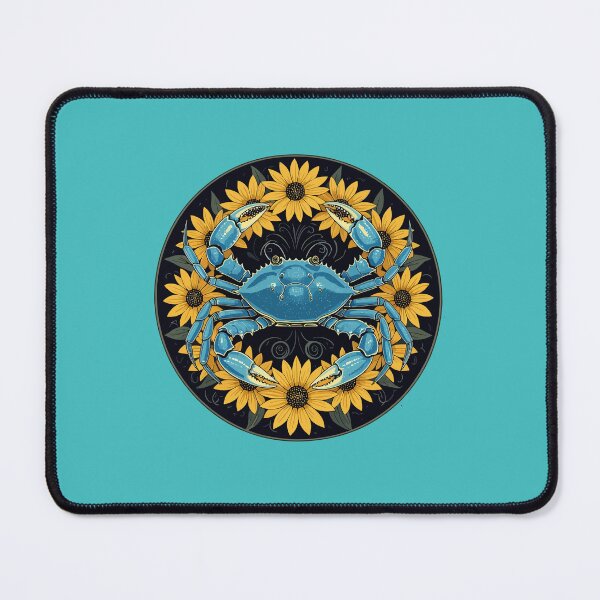 Item preview, Blue Crustacean And Black Eyed Susan Flowers designed and sold by taiche.