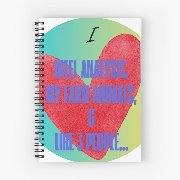 Item preview, I Love Intel Analysis, My Farm Animals, and Like 3 People... designed and sold by Florida Crime and Intelligence Analyst Assocation.