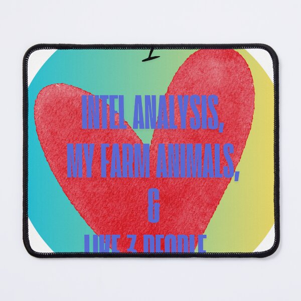Item preview, I Love Intel Analysis, My Farm Animals, and Like 3 People... designed and sold by Florida Crime and Intelligence Analyst Assocation.