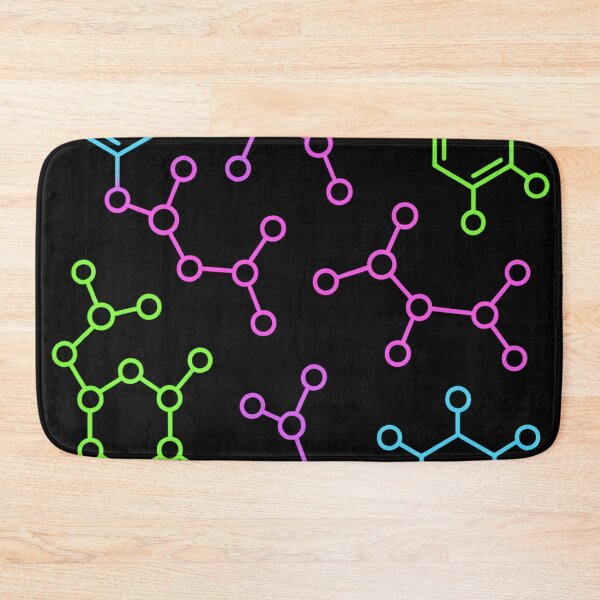 Item preview, Neon chemistry molecular structure design on transparent background designed and sold by optimusprime39.
