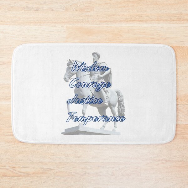 Item preview, 4 Stoic Virtues - Stoicism Philosopher Marcus Aurelius Artwork designed and sold by LexaArtworks.