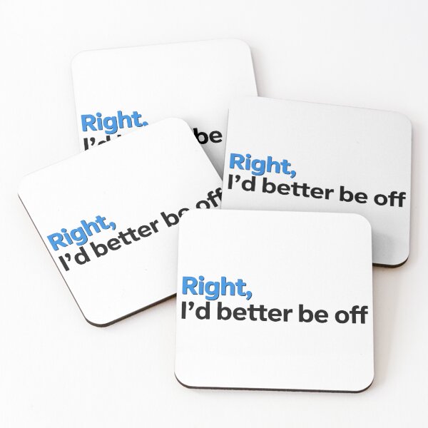 Item preview, Right. I'd Better Be Off. designed and sold by Angry Swan Designs.