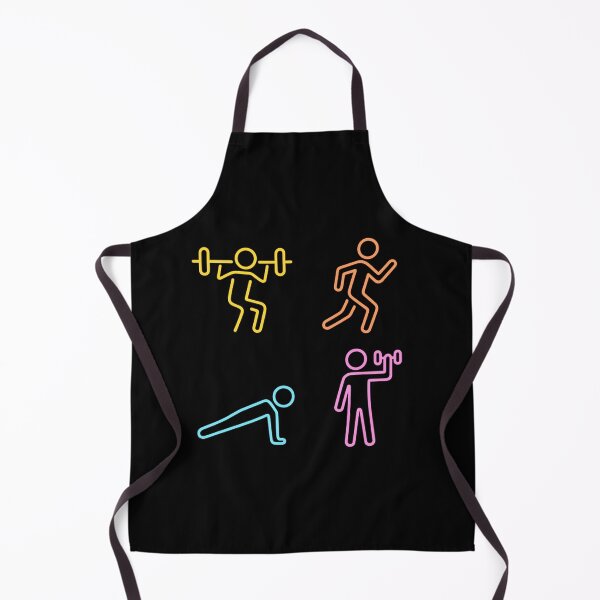 Item preview, Neon glowing gym stick figures on transparent background designed and sold by optimusprime39.