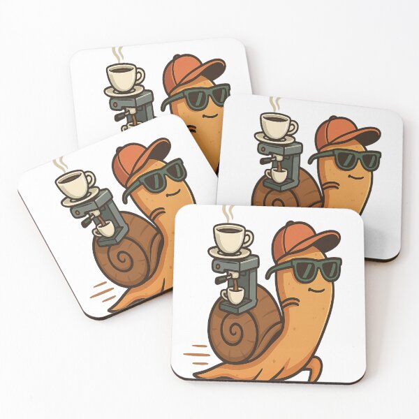 Item preview, Espresso Snail – Slow Brew, Cool Speed designed and sold by Art-Tacos.