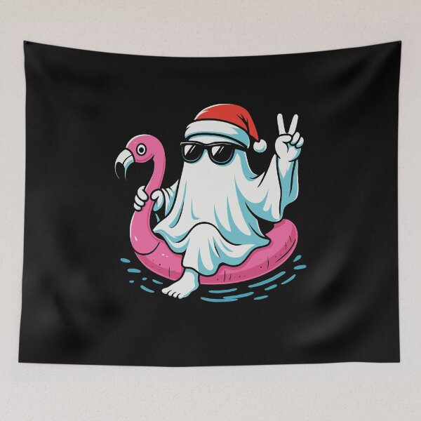 Item preview, Funny Ghost santa designed and sold by Kpmerchify.