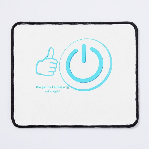 Item preview, Tech Trouble? Turn It Off & On Again! Fun IT Humor Design designed and sold by StellarByteTees.