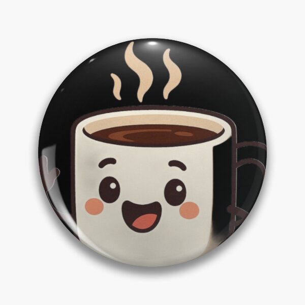 Item preview, Happy Cartoon Coffee Mug with Cookie designed and sold by Konsolen-Hühnchen.