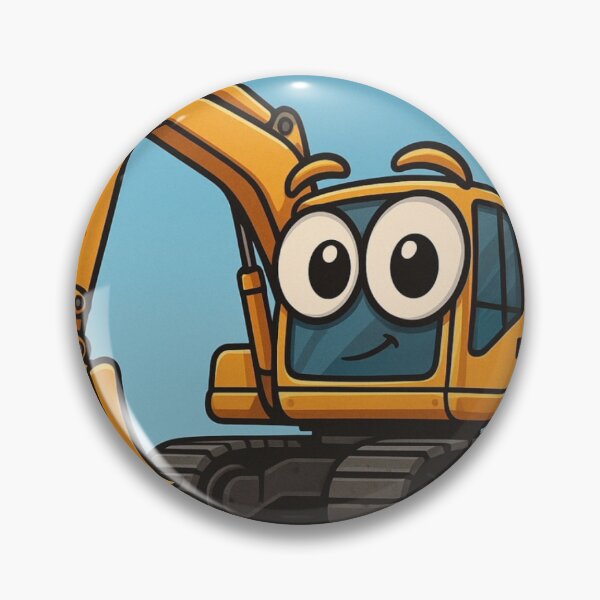 Item preview, Excavator with big eyes designed and sold by Konsolen-Hühnchen.