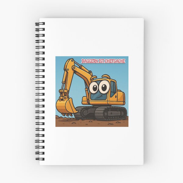 Item preview, Excavator with big eyes designed and sold by Konsolen-Hühnchen.