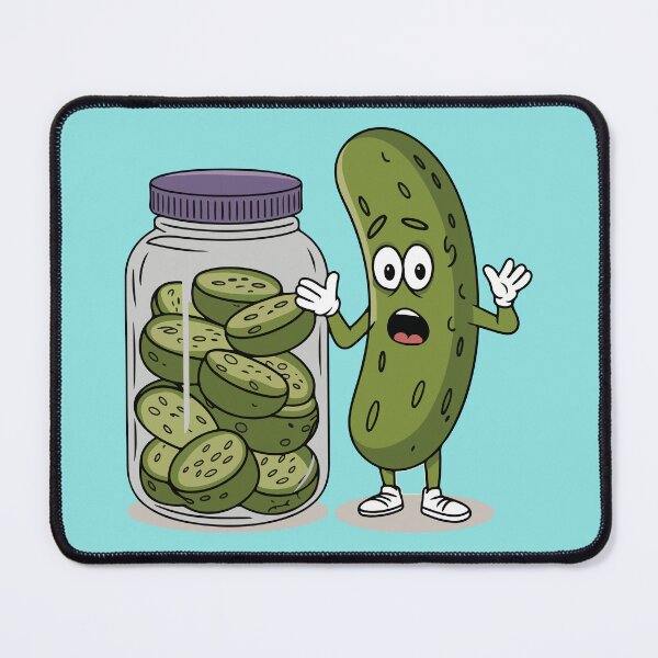 Item preview, Funny Pickle Surprise A Cucumber And A Jar Of Sliced Pickles, pickle, pickleball, funny, funny pickleball, pickle ball, pickles designed and sold by happinesproject.